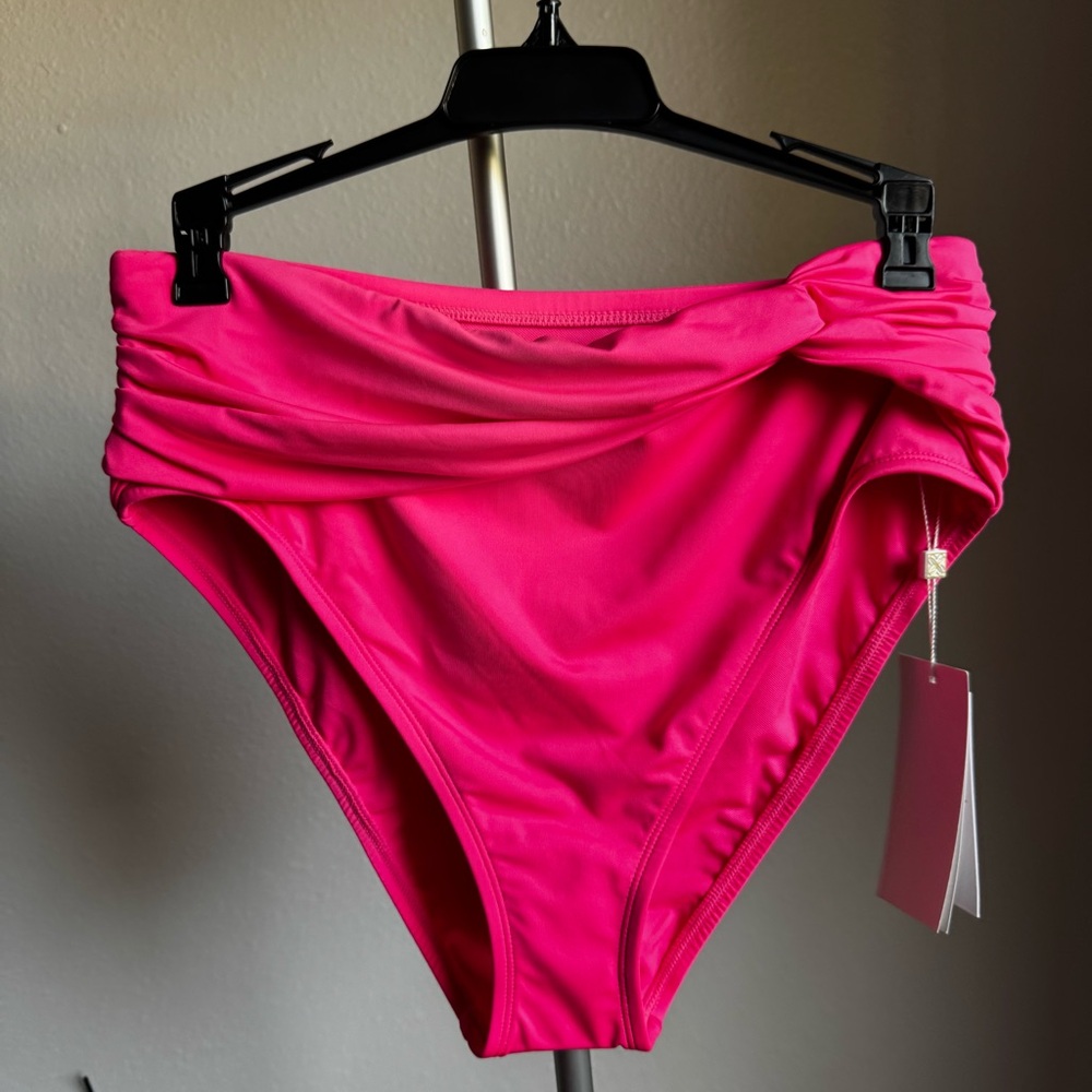 NWT LILLY PULITZER  Steviekate Ruffle Bikini Top & Bottom Roxie Pink Sz 8 - Picture 7 of 14